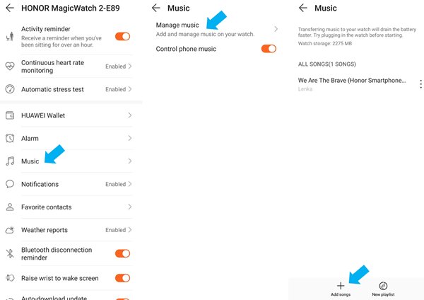Best Method to Play Spotify Music on Honor MagicWatch 2