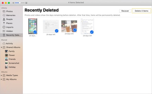 How to Delete Photos in Photos/iPhoto from Mac