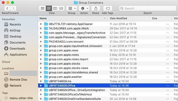 Απεγκαταστήστε πλήρως το Office (2011/2016) για Mac
