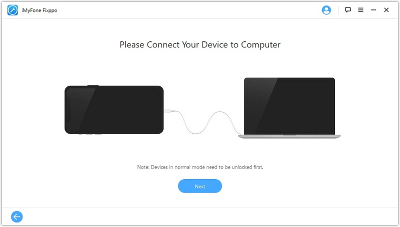 Connect your iPhone or iPad to the computer
